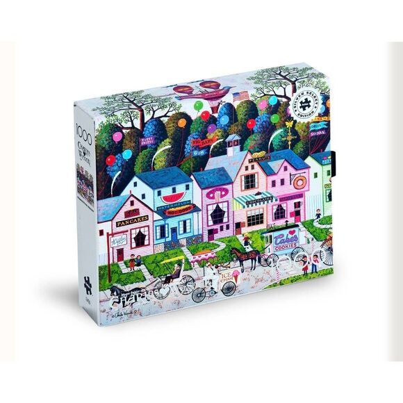 Buffalo Games Charles Wysocki Confection Street 1000 pc Jigsaw Puzzle Limited Ed - Picture 1 of 10